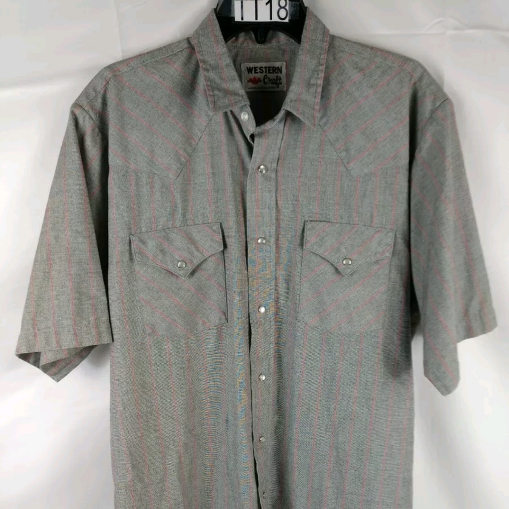 Vintage 80s Canadian Western Craft Pearl Snap